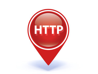 http pointer icon on white background