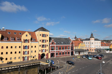 Fototapeta na wymiar Svendborg Hafenblick
