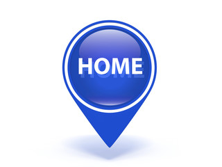 home pointer icon on white background