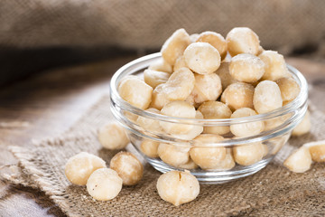 Bowl with Macadamia nuts