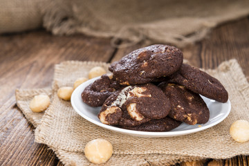 Chocolate Cookies (with macadamia nuts)