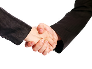 Handshake of two businessmen