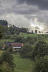 Fototapeta na wymiar rural german landscape
