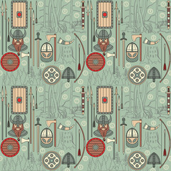 seamless viking pattern 03