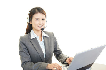 笑顔のオペレーター