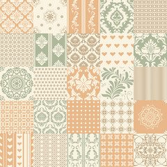 Set of 25 ornamental seamless patterns