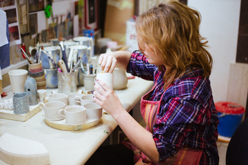 Making pottery