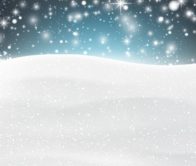 Christmas snowy background.