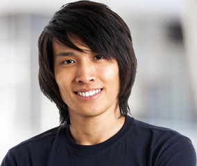 Young asian man portrait
