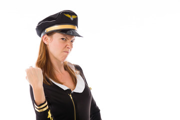 model isolated on white