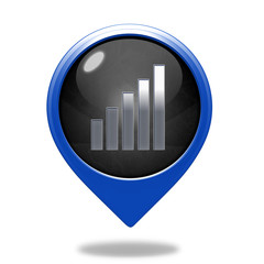 signal pointer icon on white background