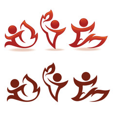 fireman,  people and symbols of flame