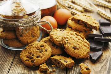 Cookies with chocolate