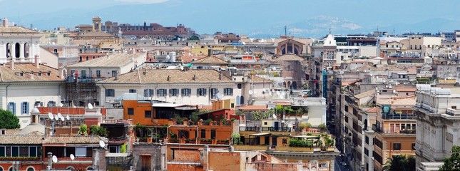 Rome aerial view from Vittorio Emanuele monument