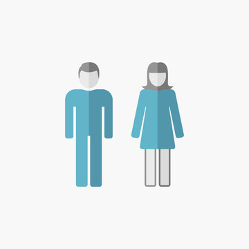 Man and Woman Flat Icon