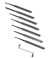 Lock picks isolated on white