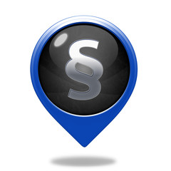 Law pointer icon on white background