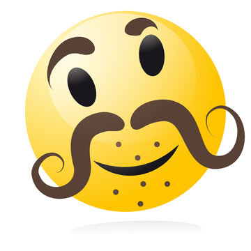 smiley moustache
