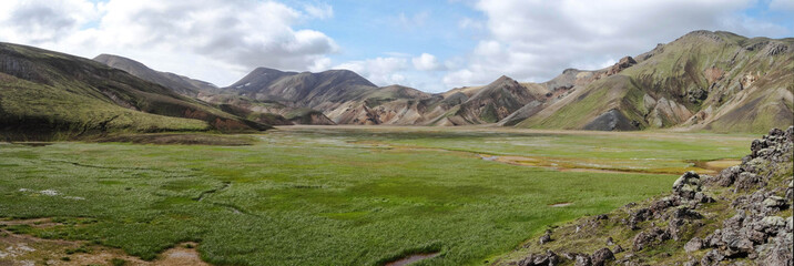 Panorama du Landmannalaugar (islande)