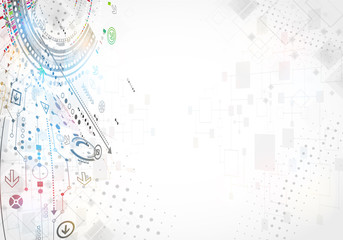 Obraz premium Abstract technology business background. Vector