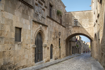 Fototapeta na wymiar Avenue of the Knights, Rhodes