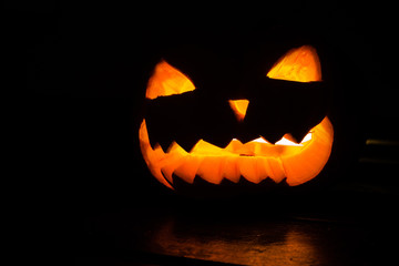 halloween spooky pumpkin latern