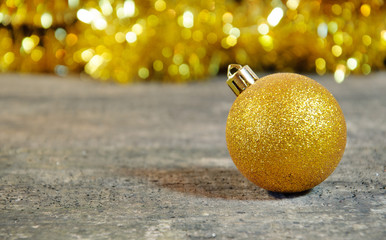 Gold Christmass ball