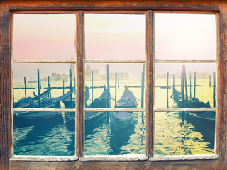 Blick durchs Fenster - Venedig