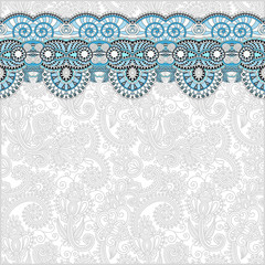 ornamental background with flower ribbon, stripe pattern