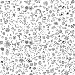 Fototapeta premium doodle pattern: Seamless background