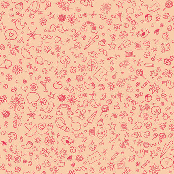 doodle pattern: Seamless background