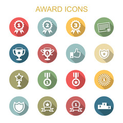 award long shadow icons