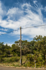 Obraz premium Telephone line