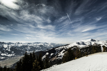 Alpine ski slope
