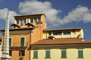 Typical houses in Tagliacozzo central Italy