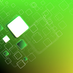 Fototapeta na wymiar Abstract green sqares background. Vector illustration