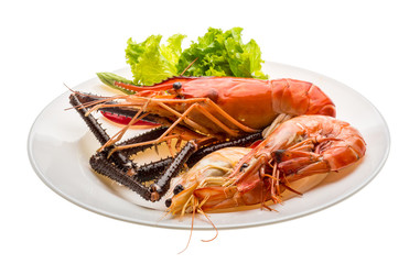 Giant Freshwater Prawn and king prawns