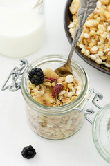 Cereals in a jar