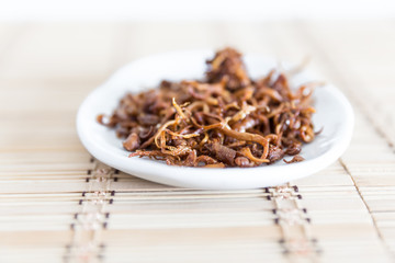deep-fried mushrooms on a plate