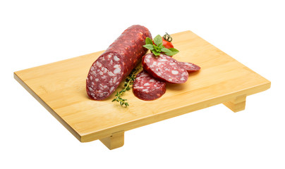 Salami sausages