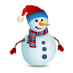 Snowman isolated