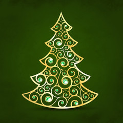 Xmas golden tree
