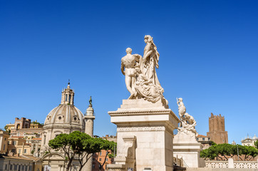 Fototapeta na wymiar Roma, comeplesso del Vittoriano, monumento nazionale