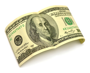 One hundred dollar banknote