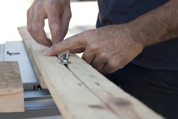 Carpintero Trabajando la madera
