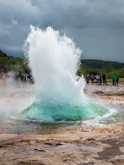 Geyser champ géothermique de Geysir