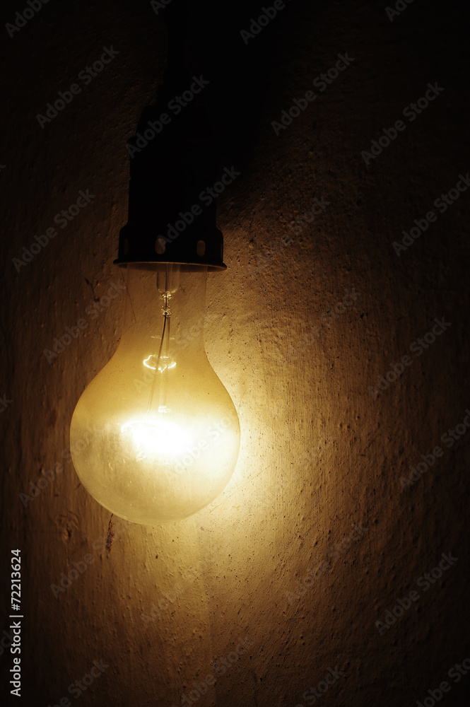 Wall mural old light bulb large 2