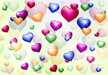 Hearts background