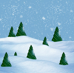 Fototapeta premium winter forest