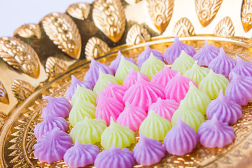 Colorful thai dessert